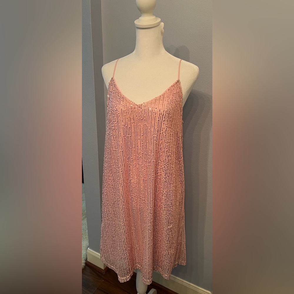 Pink Sequin Dress